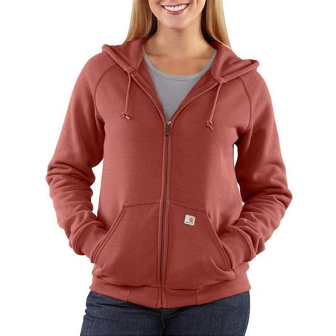 carhartt plain casual hoodie women|carhartt women's thermal hoodie.